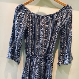 3/$20 💙NWOT BOUTIQUE TRIBAL OFF SHOULDER ROMPER💙